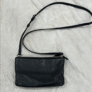 COACH Black Leather Crossbody Bag - Unbranded